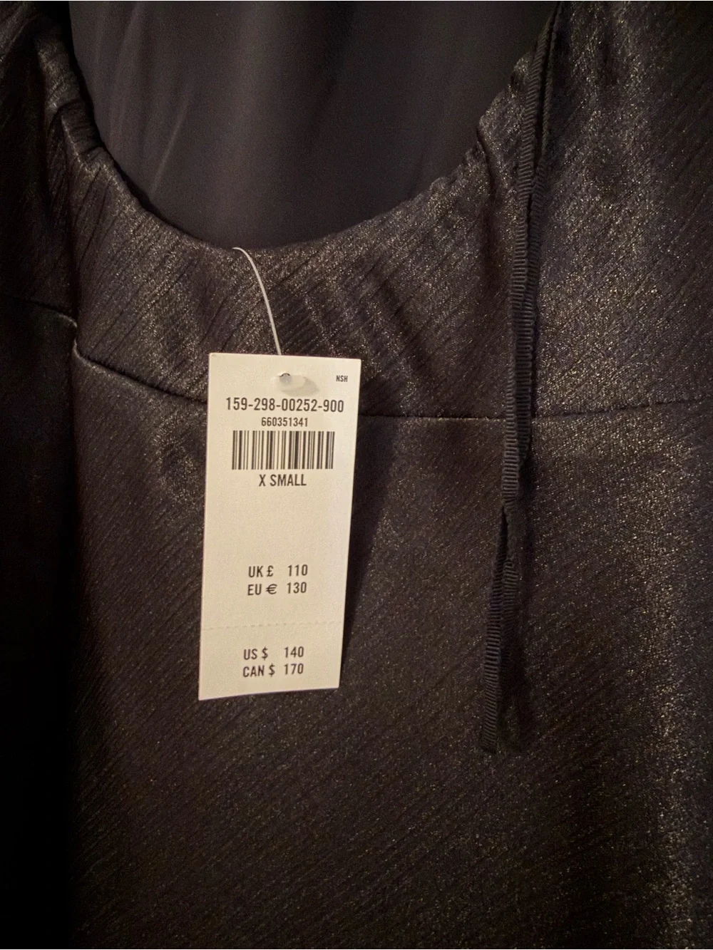 Abercrombie & Fitch Black Boatneck Maxi Dress
